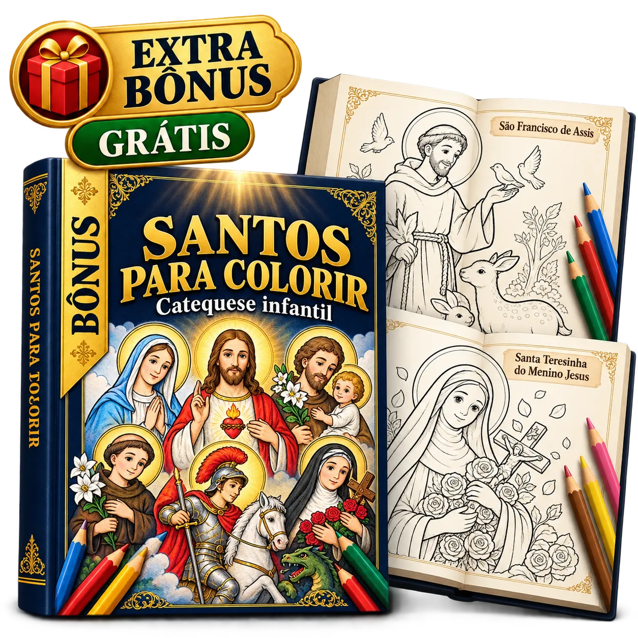 Santos para Colorir