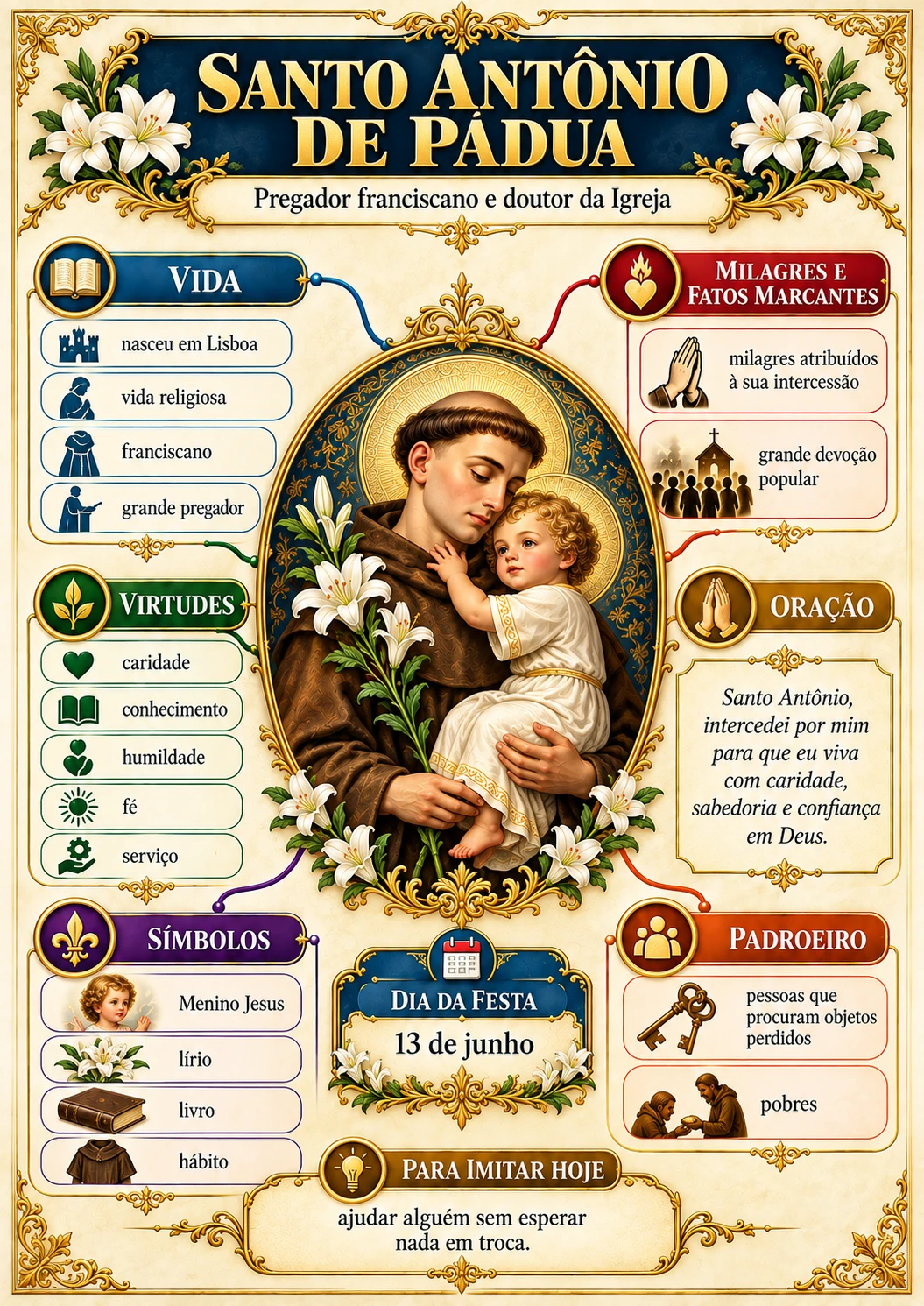 Mapa mental de Santo Antônio de Pádua