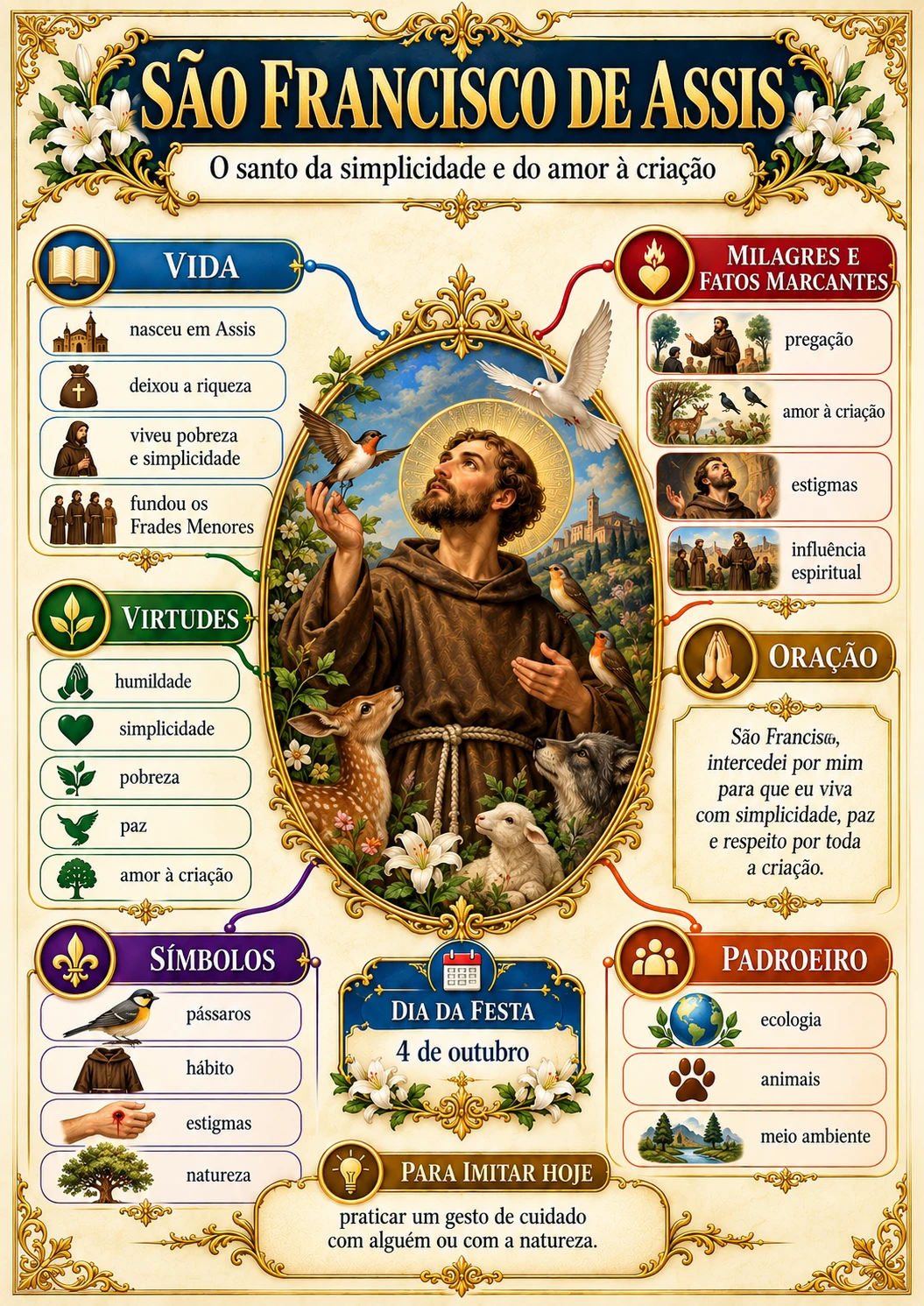 Mapa mental de São Francisco de Assis
